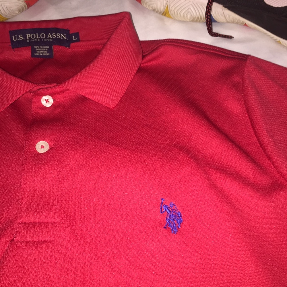 Polo Red Men’s short sleeve Size: L “EUC”